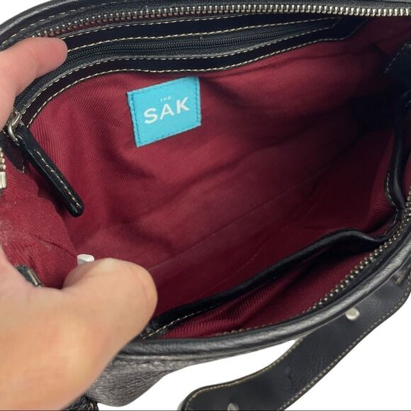 THE SAK Dark Brown Leather Baguette Bag - Picture 4 of 9